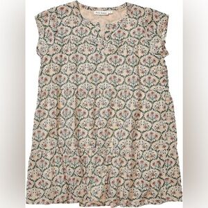 Roller Rabbit Girl's Hampton Pami Dress Size 24M Rose 100% Cotton Cap Sleeves